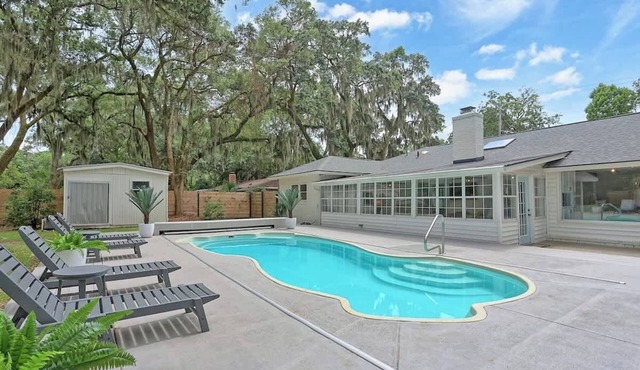 Coastal Retreat w Heated Pool Near Beach & City