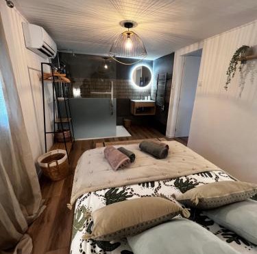 Cocon cosy appart romantique, jacuzzi piscine