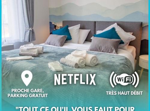 Cocon d'Hiver - Netflix & Wifi - Parking Gratuit - check-in 24H24 - Kit Bébé disponible sur demande - Emplacement Vélos - GoodMarning