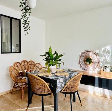 Cocon jungle bohème 12 min de la mer - Stationnement privatif gratuit