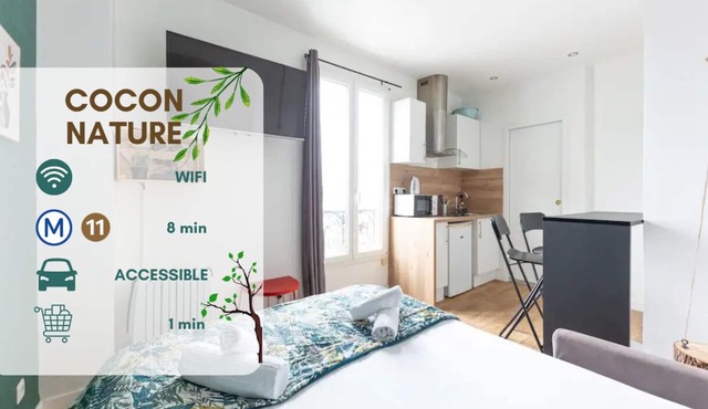 Cocon Nature à 8 min du Métro 11 - Netflix