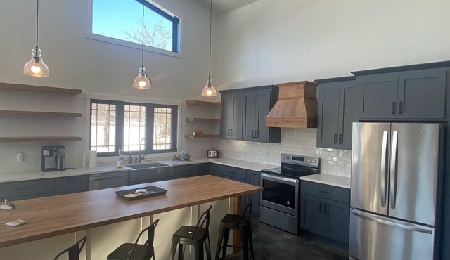 Codax Retreat is a newly constructed cabin on the Chippewa River