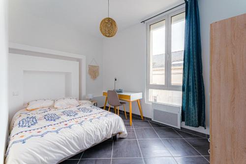Coeur de ville #B2 - Centre ville, WIFI & NETFLIX - Proche transports - CHAMBRE PRIVEE dans logement partagé