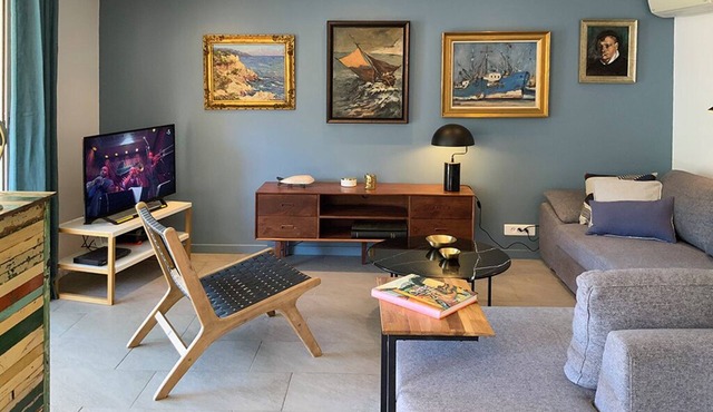 Collioure 4* - 75m2 +terrace +garage - sleeps 6 - direct beach access