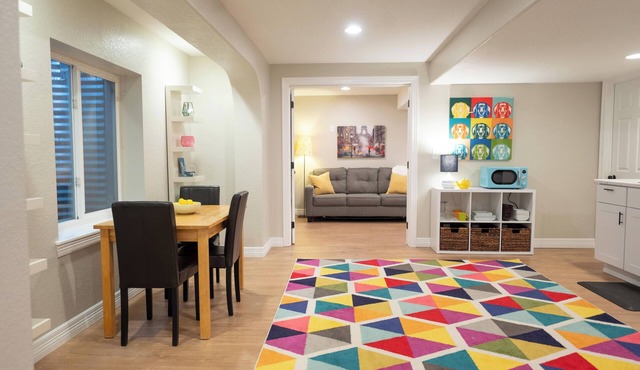 Colorful and cozy 1-bedroom basement apartment