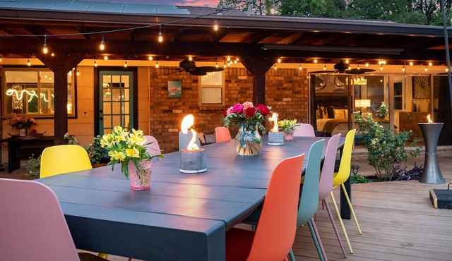 Colorful, Design-Inspired Home with In-Ground Pool Near Cowboys Stadium