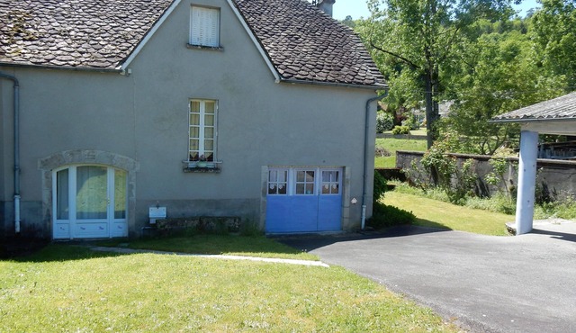 Colorful house in a green hamlet