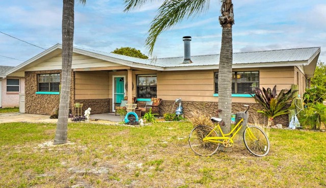 Colorful Hudson Home on Canal with Boat Dock!