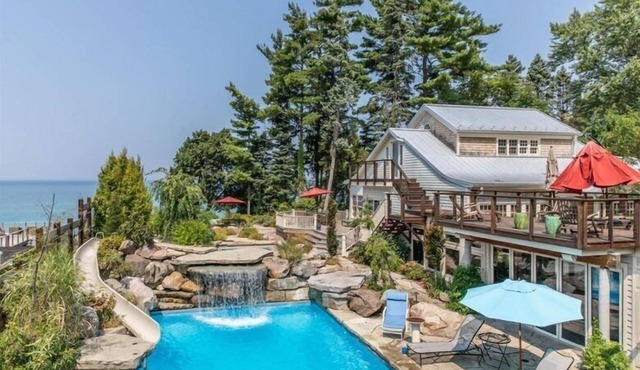 Colossal Union Pier Home with Lakefront, Pool, Hot Tub and More!