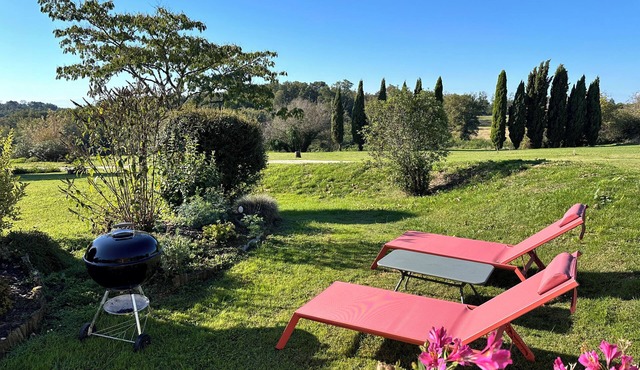 Come relax on a Bordeaux family vineyard in this charming bright holiday house