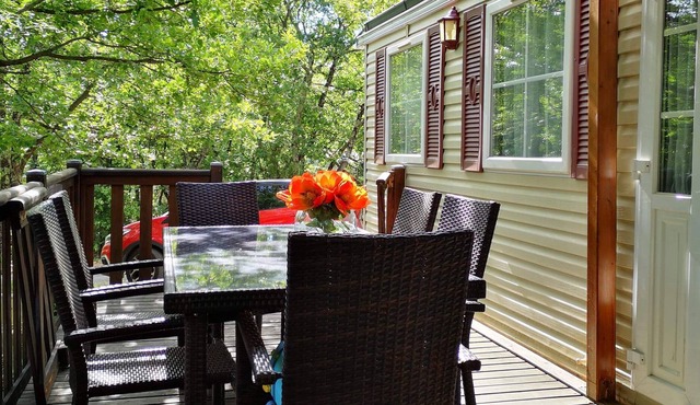 Comfort cottage in a quiet and natural campsite T03