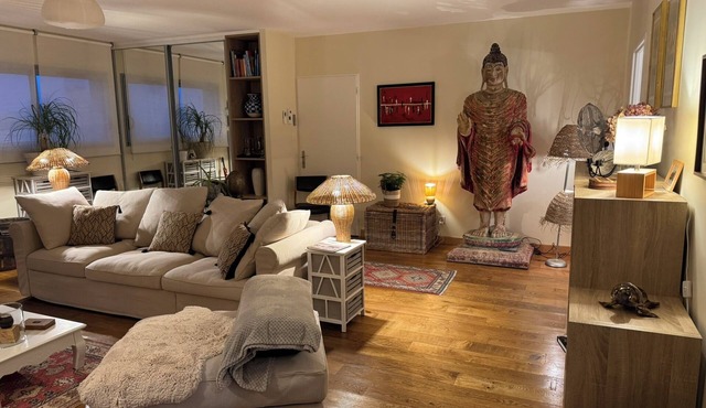 Comfortable cocoon apartment with swimming pool for 4 people