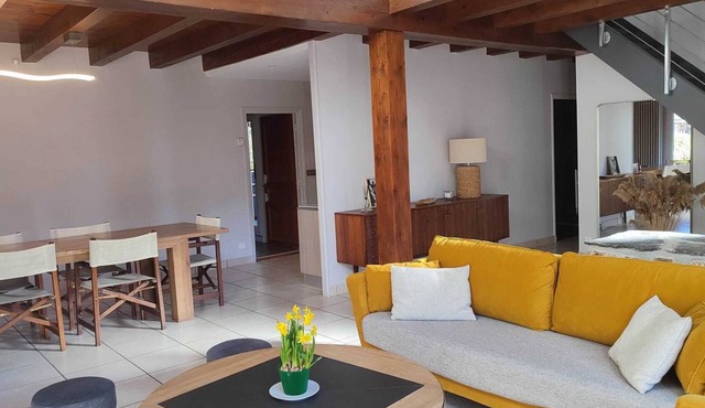 Comfortable garden house with veranda and jacuzzi