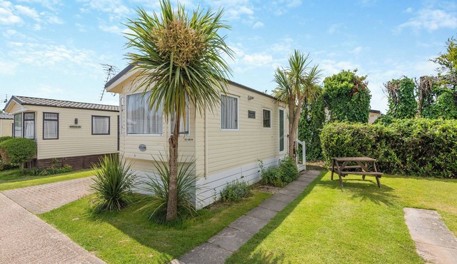 Comfortable 10ft wide caravan with one double and one twin.