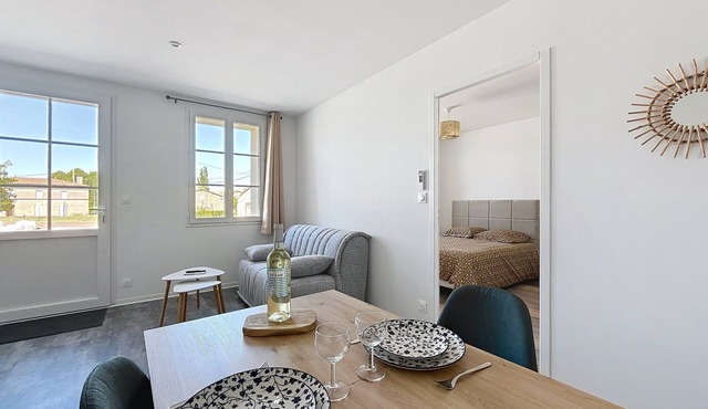 Comfortable 1bedroom apartment 10 minutes from Blaye! Ideal for workers and travellers