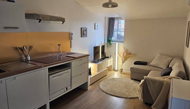 Comfortable, air-conditioned T2 apartment in the center of Meximieux