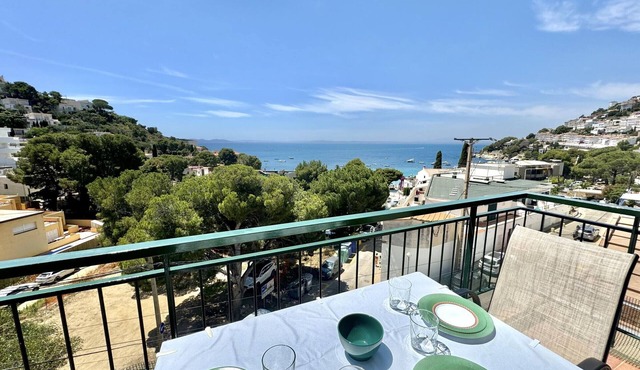 Comfortable apartment 140m from the beach with air conditioning and terrace