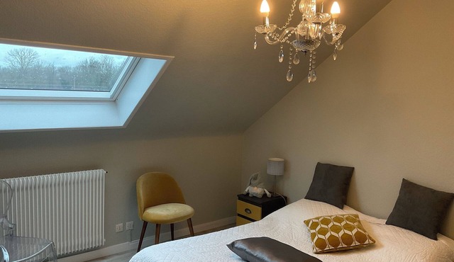 Comfortable bed and breakfast for 2 + swimming pool near RIBEAUVILLE, RIQUEWIHR