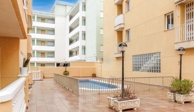 Comfortable apartment with shared pool.