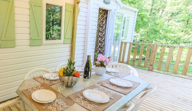 Comfortable heated and air-conditioned mobile home in the heart of nature, 40 km from Paris!