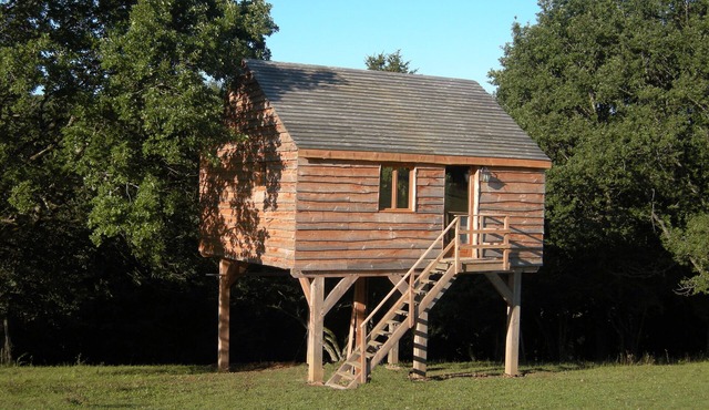 Comfortable perched hut