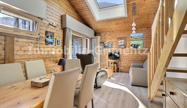 Comfortable studio on 2 levels for 2 to 4 people, living room with 1 divan bed, kitchen area with di