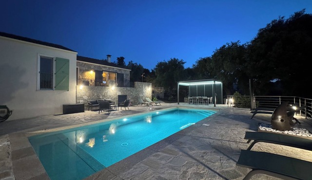 Comfortable villa set in a garden with century-old olive trees