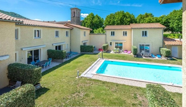 Comfortable villa with communal pool on private property