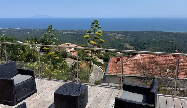 Comfortable Villa with Exceptional Sea View, Private Terrace and Wi-Fi