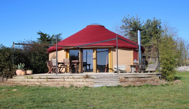Comfortable yurt on the edge of the valley.