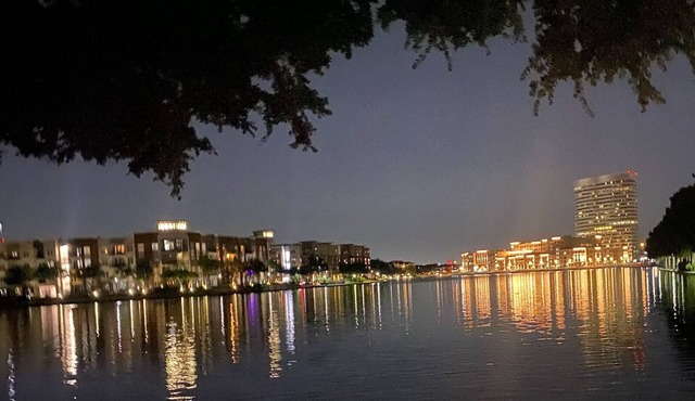 Comforts of home with lakeside view near Airport & Toyota Music Factory