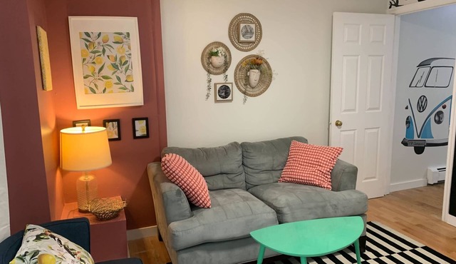 Comfy Apartment: Steps from Downtown Fun