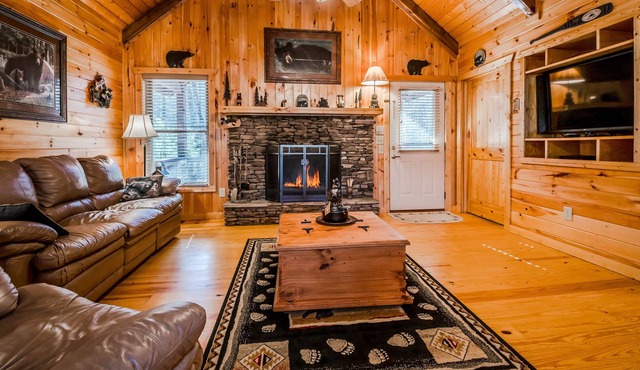 Comfy Cabin w/6 BRs! HOT TUB, FIREPLACE, GAME ROOM, WIFI! Only 8 mins to Helen!