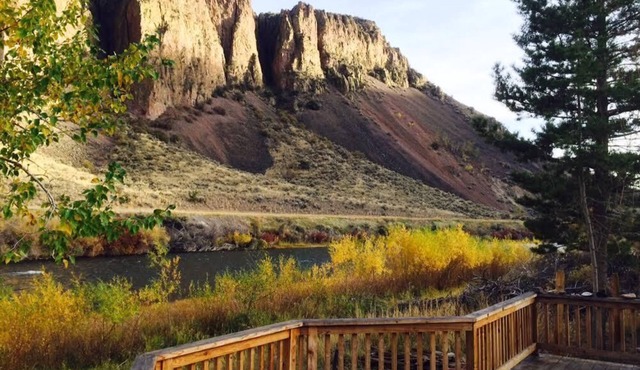 Comfy, charming cabin on the Salmon River a few miles from Gold Bug Hot Springs
