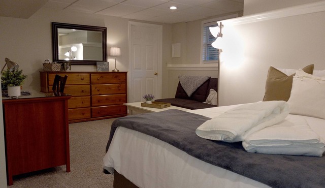 Comfy & Peaceful, entire 1 BR daylight basement apartment for professionals