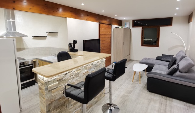 Complete apartment like at home with terrace and garden.