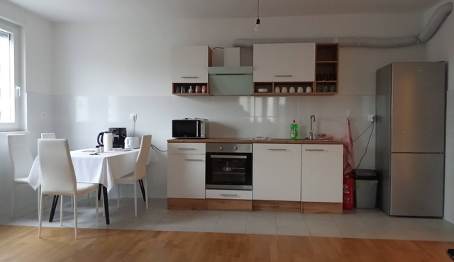 Completely new 2-bedroom apartment in Zagreb with AC, WiFi