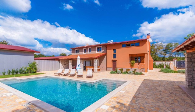 Completely private property - pool, garden, playground, meadows and woods