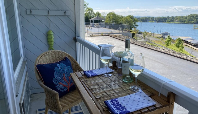 Completely renovated , cozy condo overlooking Smith Mountain Lake waits for you.