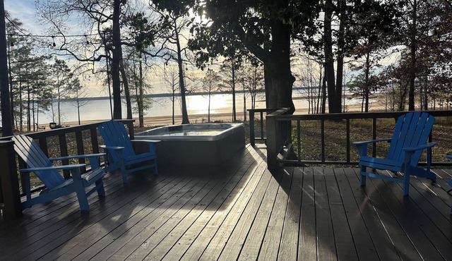 Completely Updated Waterfront Escape with a Hot Tub Ready For Family and Friends