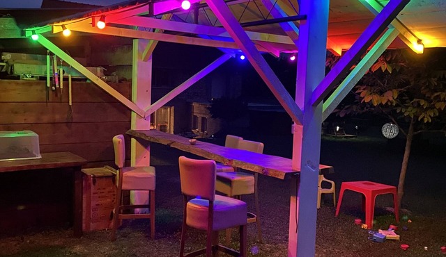 Complexe Familial Avec Grand Terrain et Location de van Américain