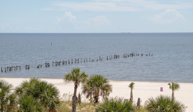 Condo Directly On The Beach In Pass Christian! 2 Bedroom/2 Bath- Sleeps 6!