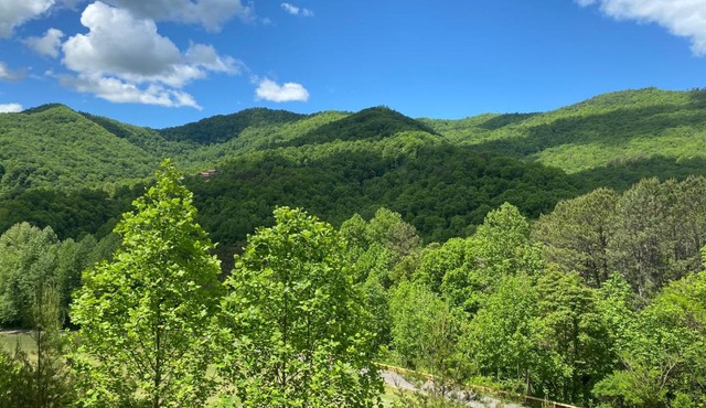 Condo with Stunning Mountain and 6th Green views near Harrahs Cherokee Bryson City