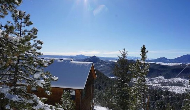 Conifer Mountain Bliss: Tranquil Views of Pikes Peak