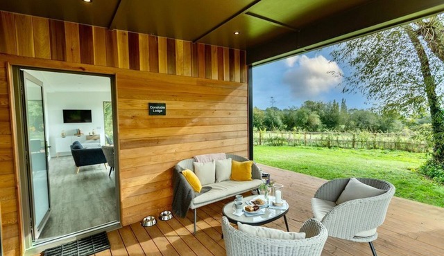 "Constable": Eco Lodge: Private Hot Tub