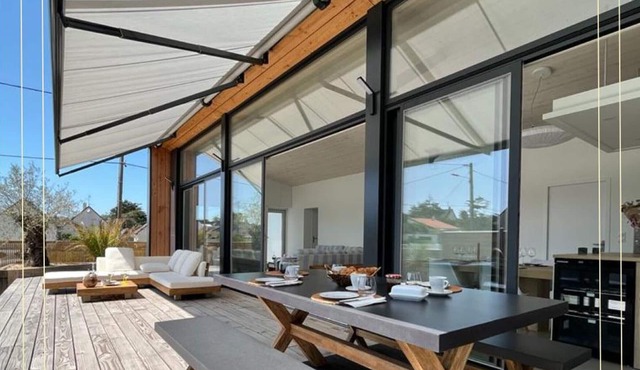 Contemporary one-story house with private garden and parking in Barneville-Carteret