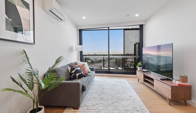 Contemporary 2-Bed Haven with Swimming Pool