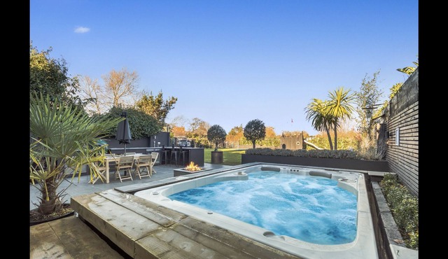 Contemporary Barn with Heated Hydro Pool