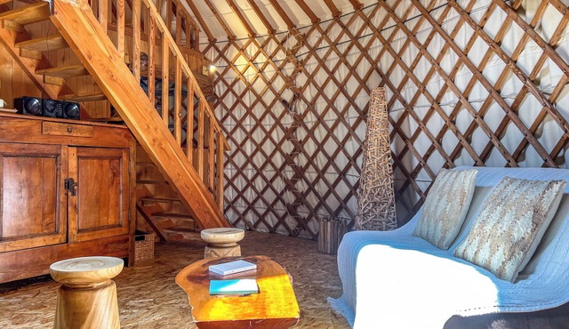 Contemporary Cantal family yurt for up to 6 people