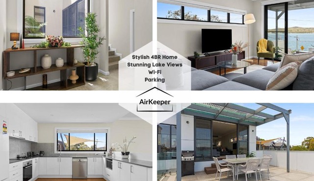 Contemporary home with water vistas - Speers Point